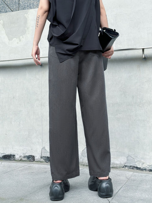 Stripe Panel Wide Pants